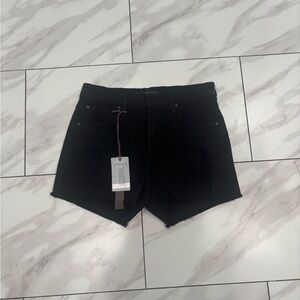 James Jean Womens Shorts Size:25
Black Denim Distressed Cut Off